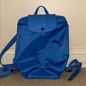 Blue Le Pliage Longchamp backpack